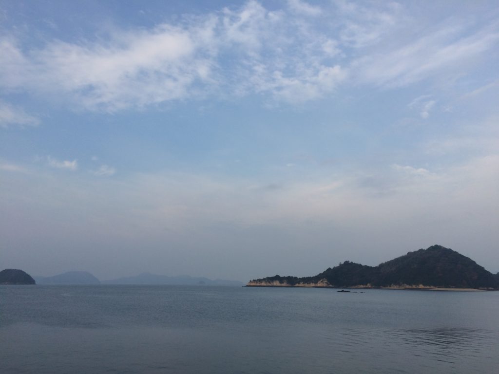 大久野島から見た瀬戸内海