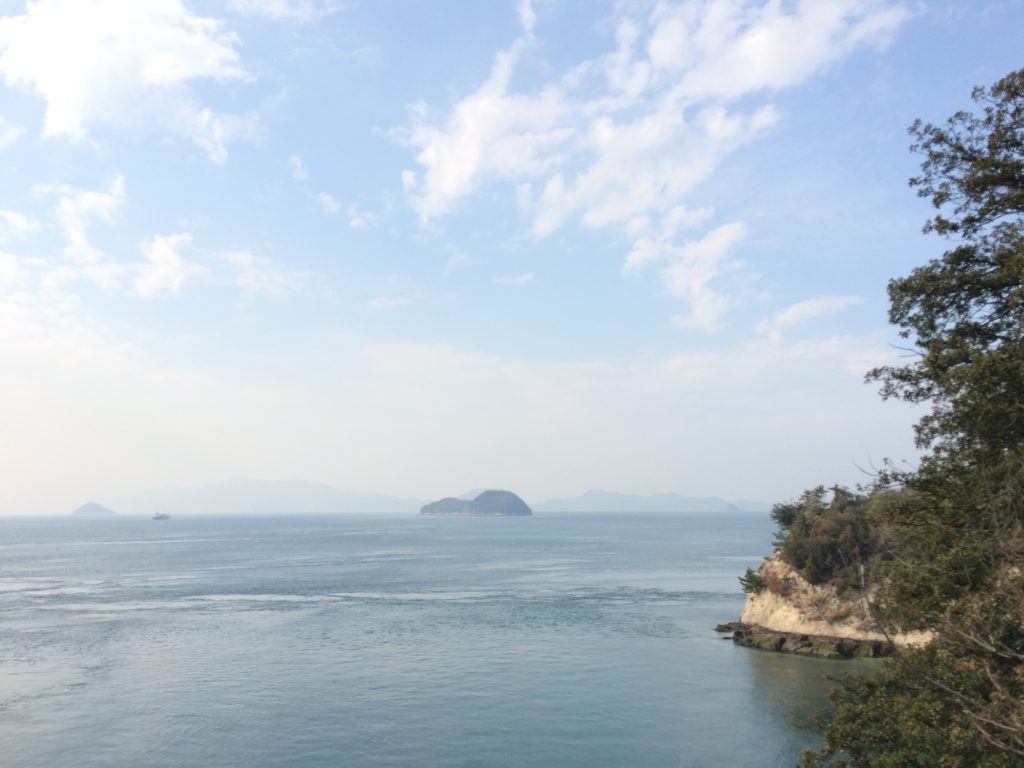 大久野島から見た瀬戸内海