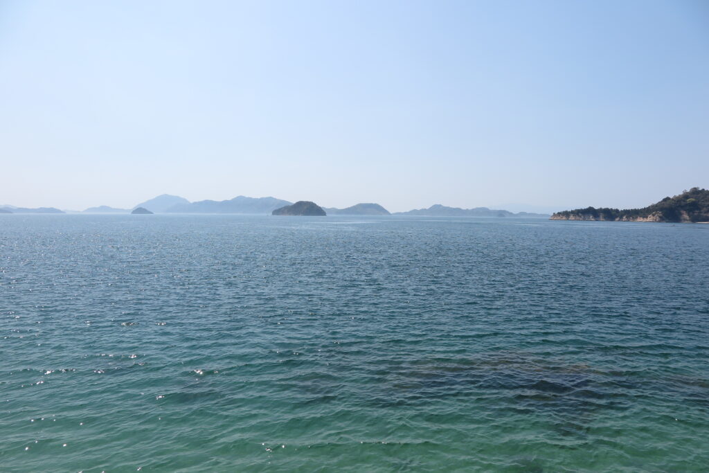 大久野島から見た瀬戸内海