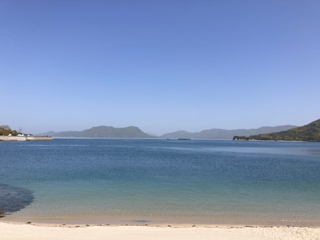 大久野島の海水浴場